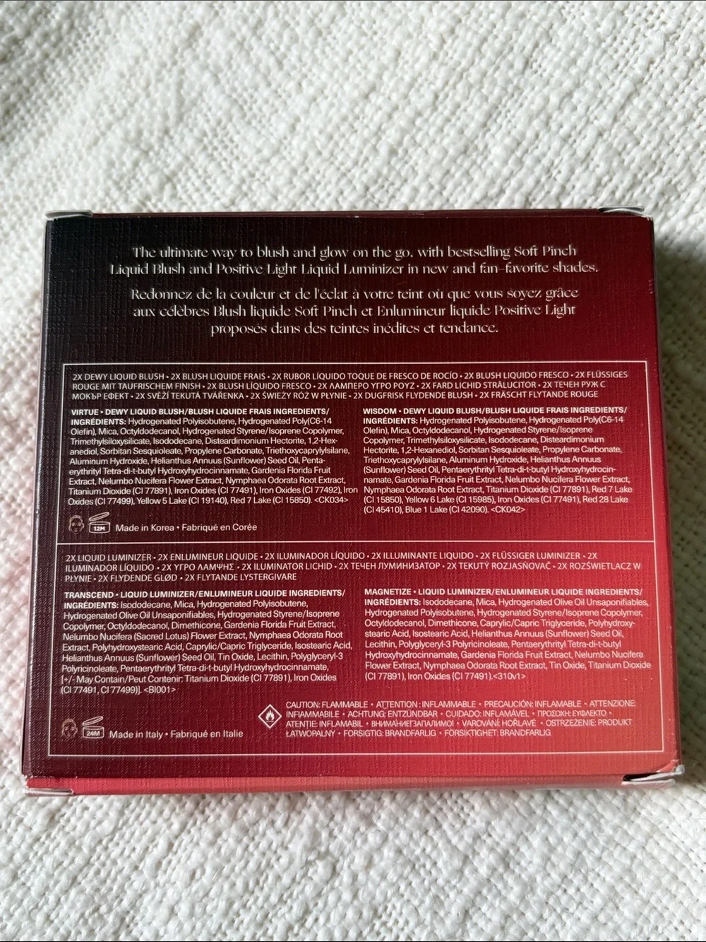 New - Damaged Box - Rare Beauty Blush & Glow 4 Piece Set